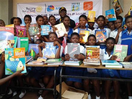 Rotary Club of Benin carried out its second Books Donation