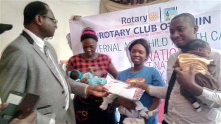 Donation to mother of triplet babies