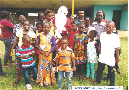 Christmas Party at School for Physically Challenged