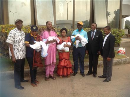 Donation of Monetary Gift to Parents of Quadruplet