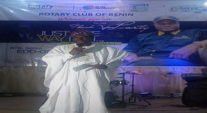 Rotary Club of Benin celebrates its President