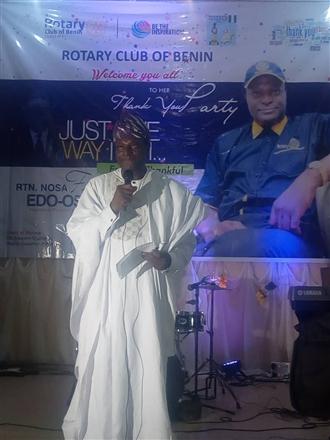 Rotary Club of Benin celebrates its President