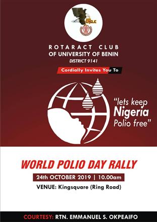 World Polio Day: Rota-UniBen