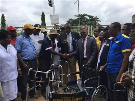 DONATION OF WHEELCHAIRS AND FRAME WALKERS